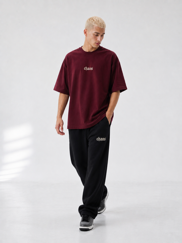 Black Straight Leg Sweatpants