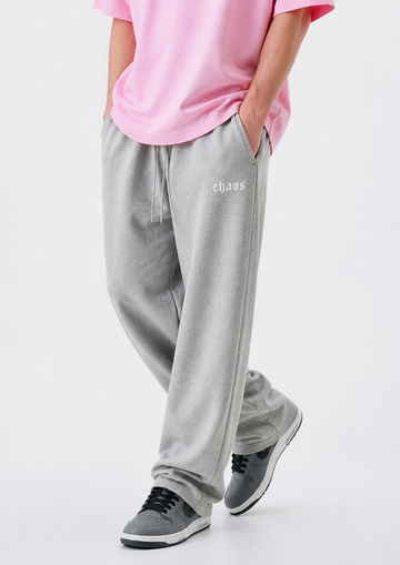 Grey Straight Leg Sweatpants