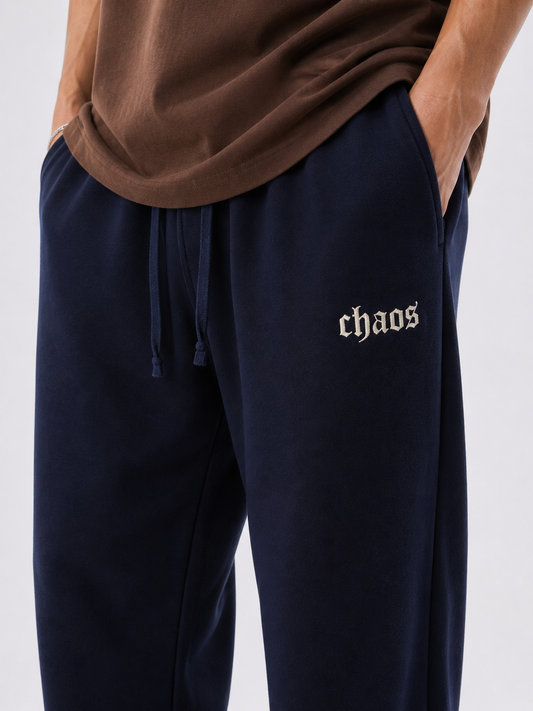 Navy Straight Leg Sweatpants